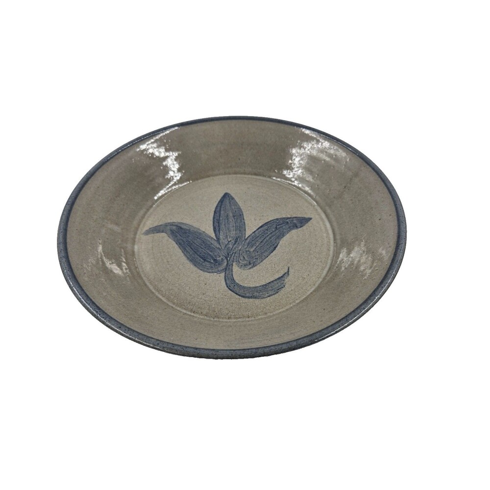 Vernon Owens Jugtown Seagrove NC Pottery Charger Plate 10.5" 1992 Marked
